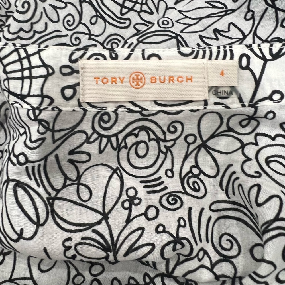 Tory Burch Doodle Print Blouse - Picture 9 of 14